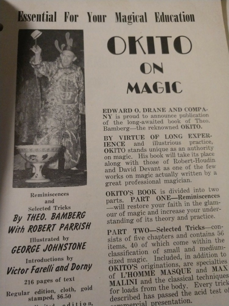 Hen Fetsch Linking Ring 1952 Issue Walter Coleman Ring Parade