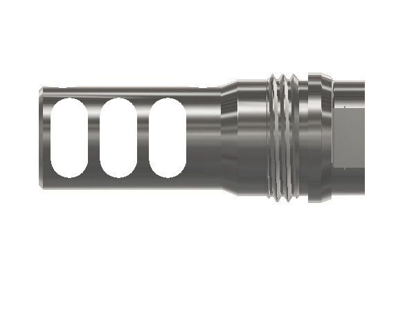 Advanced Rugged Dual Taper Style QD Muzzle Brake