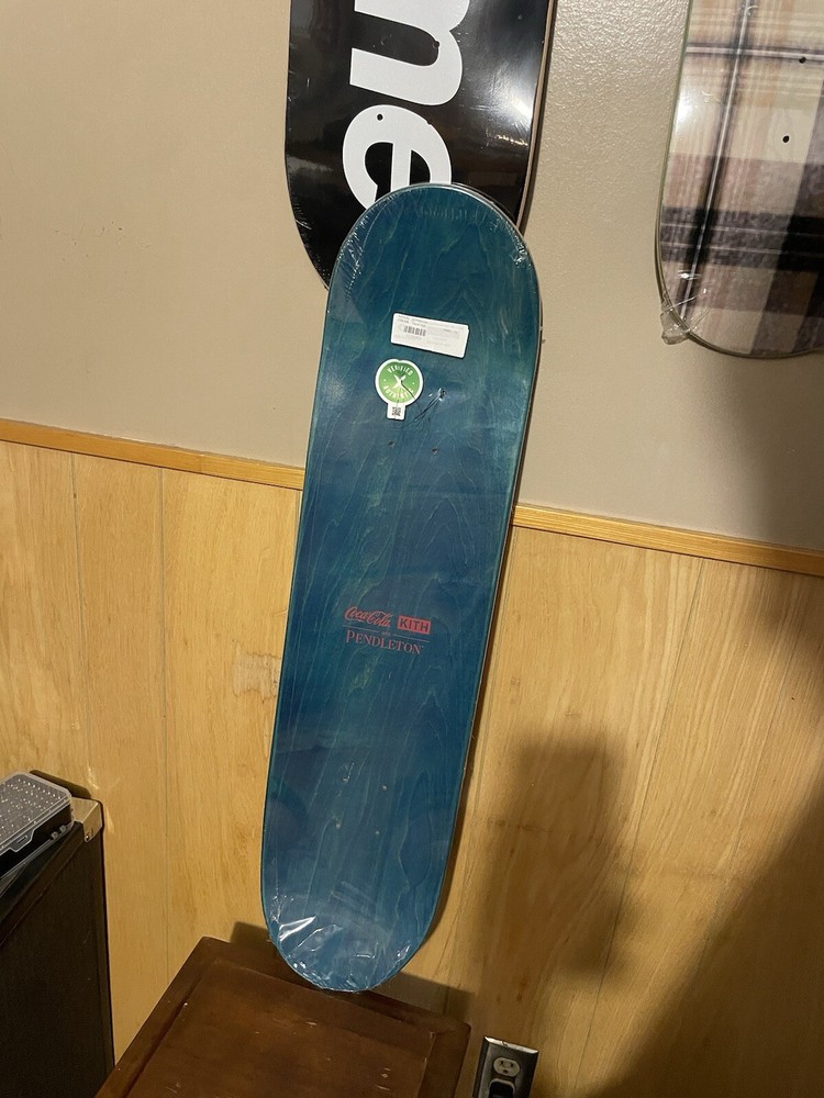 Kith x Coca Cola x Pendleton White Sand Logo Skateboard Deck (RED)