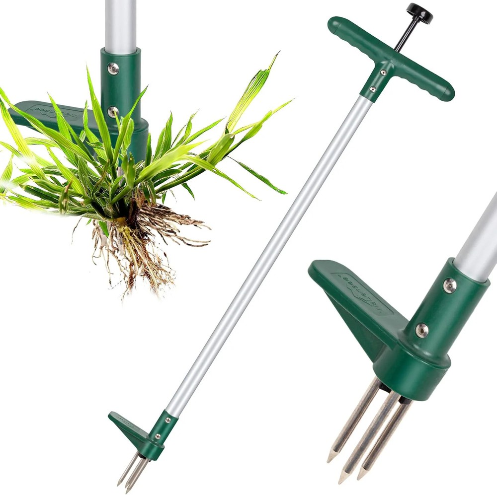 Walensee Weed Puller, Stand Up Weeder Hand Tool, Long Handle Garden Weeding Tool
