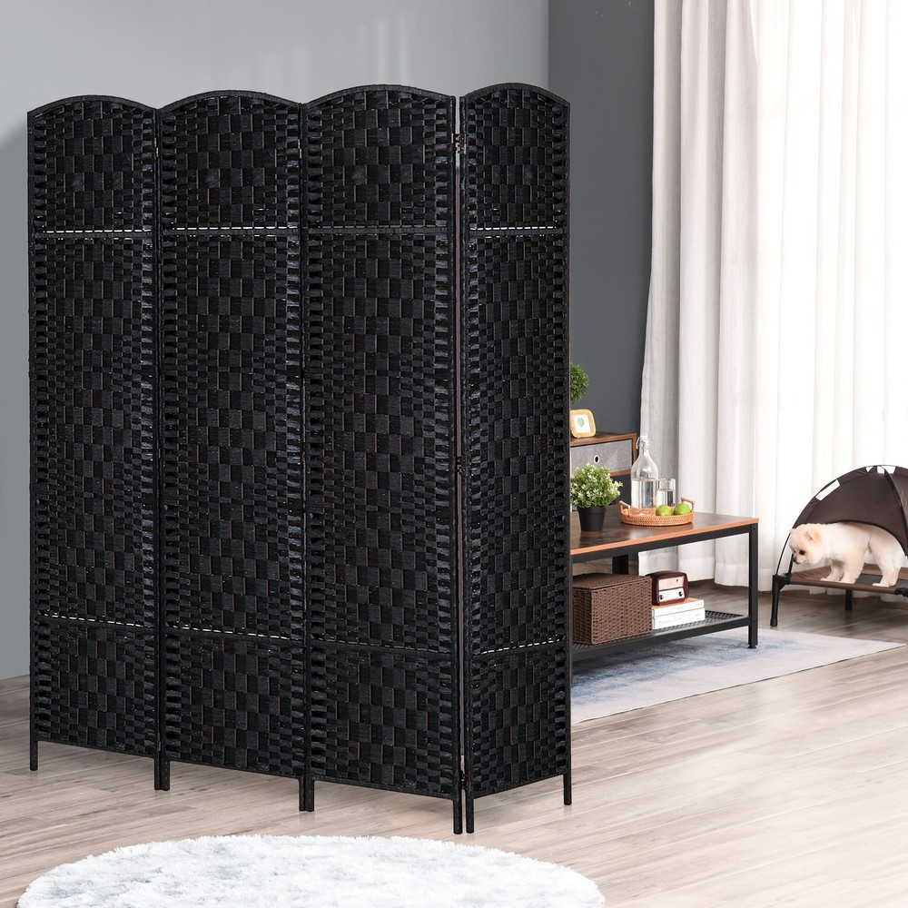 4 Panel Room Divider Folding 6ft Privacy Screen Portable Partition Wall Divider