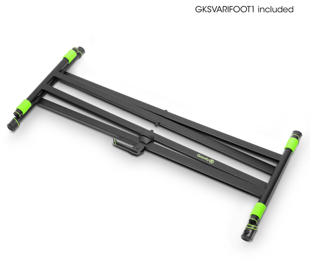 Gravity KSX 2 Stable, Solid Keyboard Stand With A Double X Support Form (BLACK)