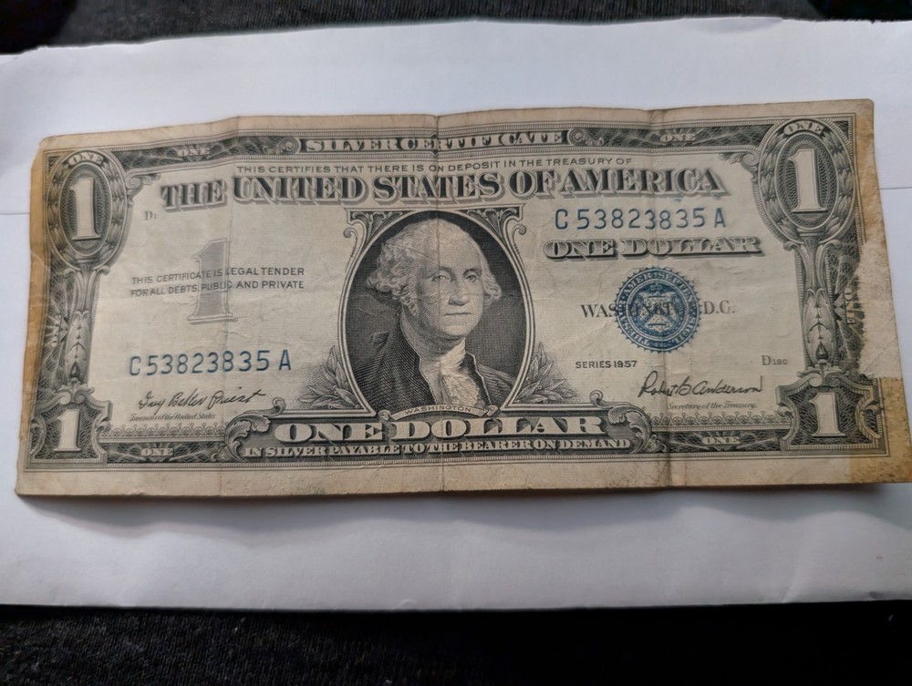 1957 Blue Seal $1 Dollar Silver Certificate
