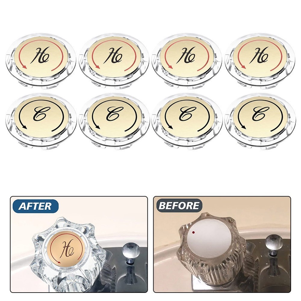 Replacement Faucet Index Button Set for Standard Double Handle Faucets