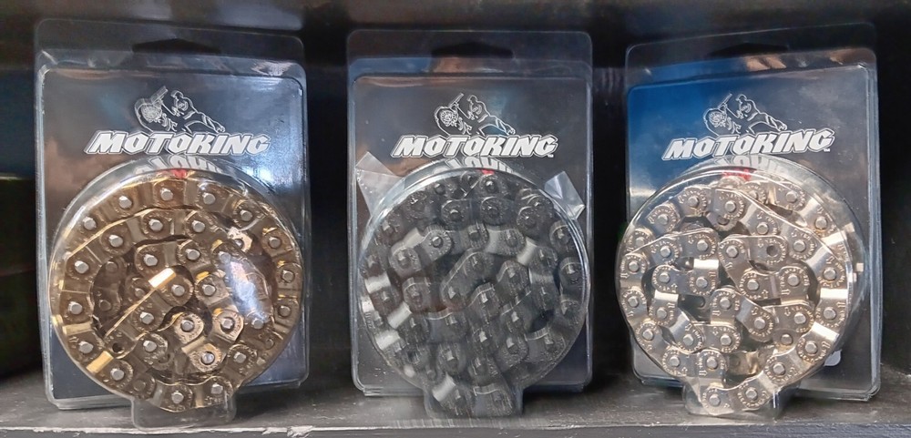 MOTOKING BMX  HALFLINK 102L CHAIN 1/2x1/8 SOLID PINS CHROME