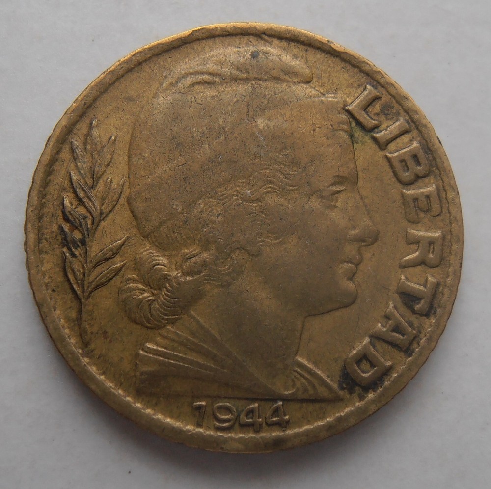 ARGENTINA 5 CENTAVOS 1944