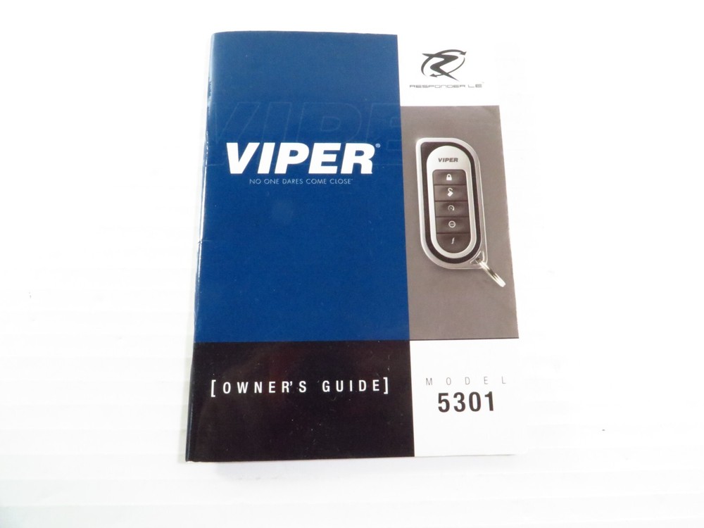 Viper Model Remote Control Transmitter Owner's Manual Only