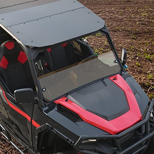 Dark Tinted Front for Polaris General XP 1000 16-25, Lightly Half Windshield