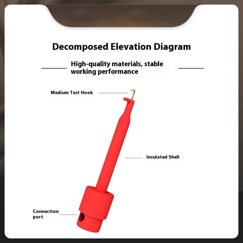 Multipurpose Test Leads Accessories Spring Loading Clamps for Accuracy Circuits