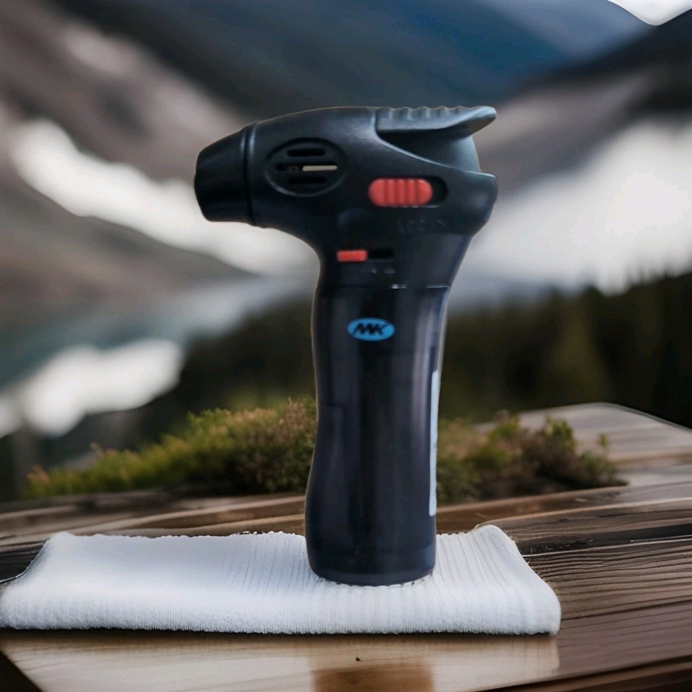 MK Torch Windproof Lighter with Jet Flame Refillable Black