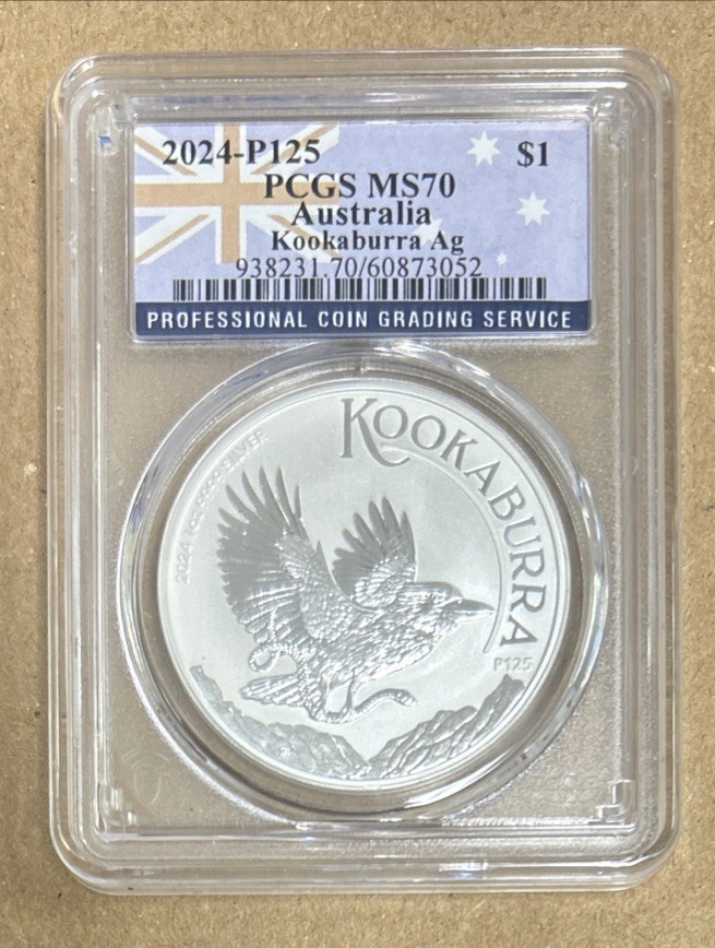 2024 P125 $1 Australia Kookaburra PCGS MS70