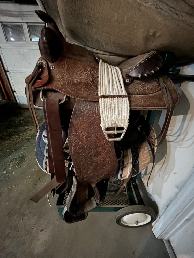 Youth, Leather Western Saddle 14” seat