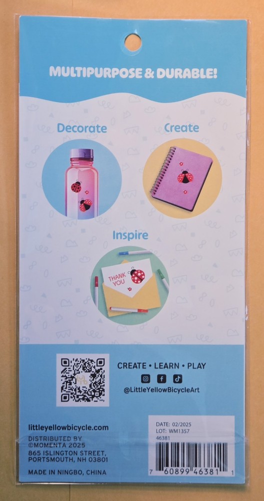 Themed/ Everyday Sticker Single Sheet / Ladybugs/ 26 pieces