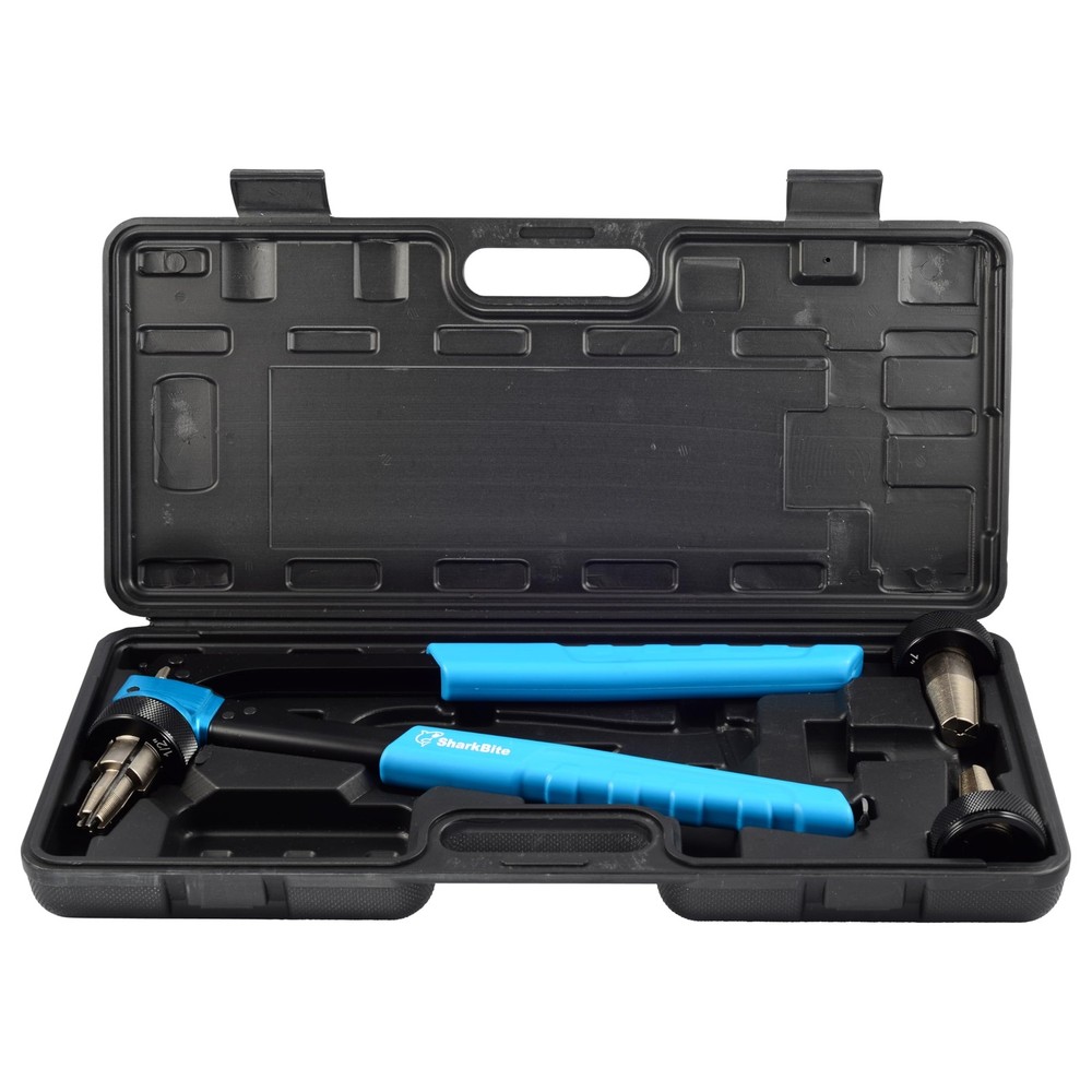 SharkBite PEX-A Expansion Tool Kit, Includes 1/2 inch, 3/4 and 1 Blue