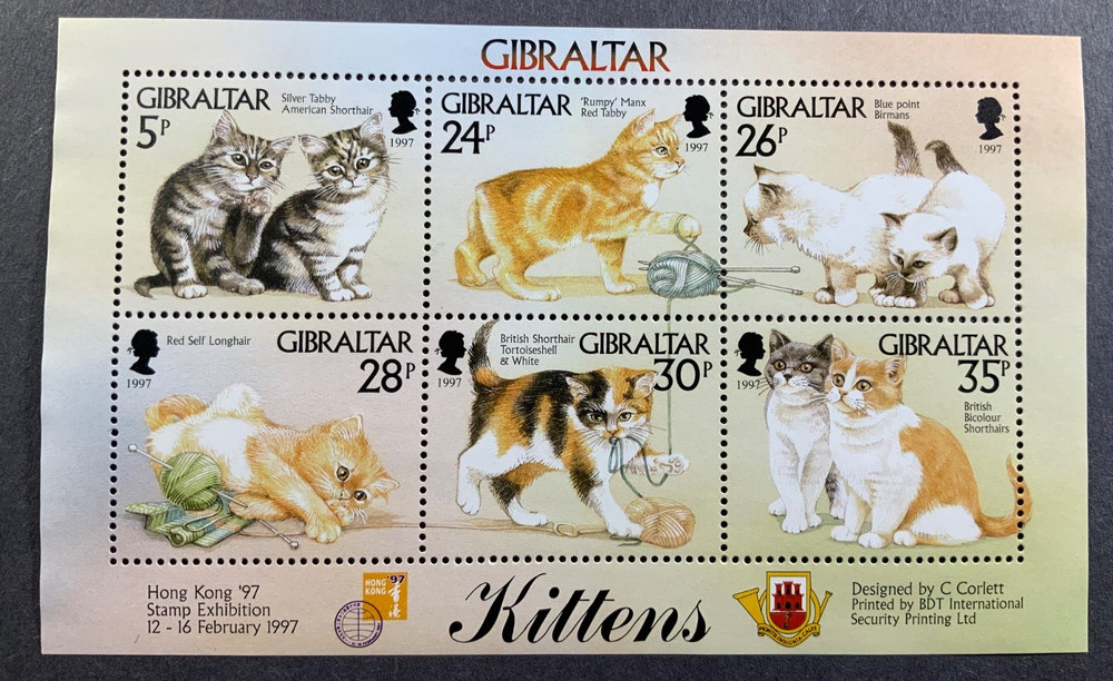 Gibraltar MNH Ms 803 Stamp Mini Sheet Circ 1997