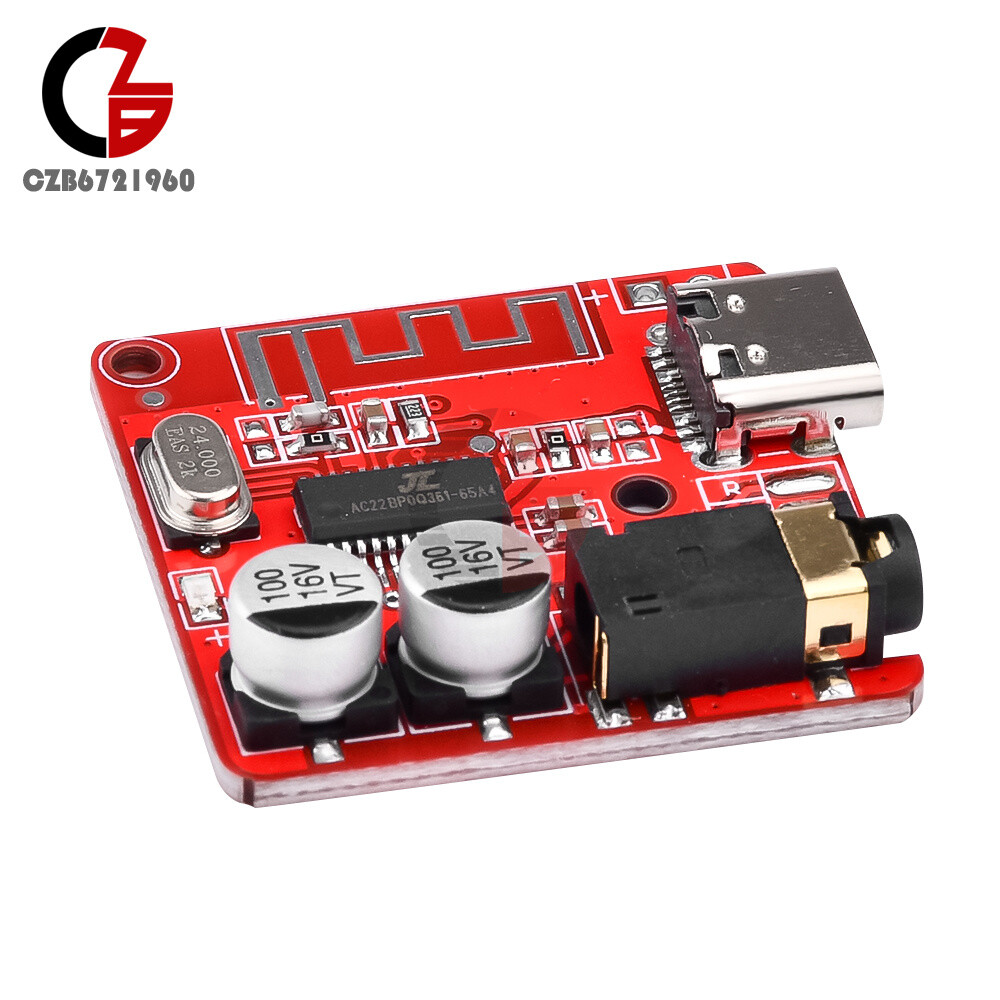 3.7-5V Type-C Bluetooth 5.0 Audio Receiver Amplifier Module Precise MP3 Decoder
