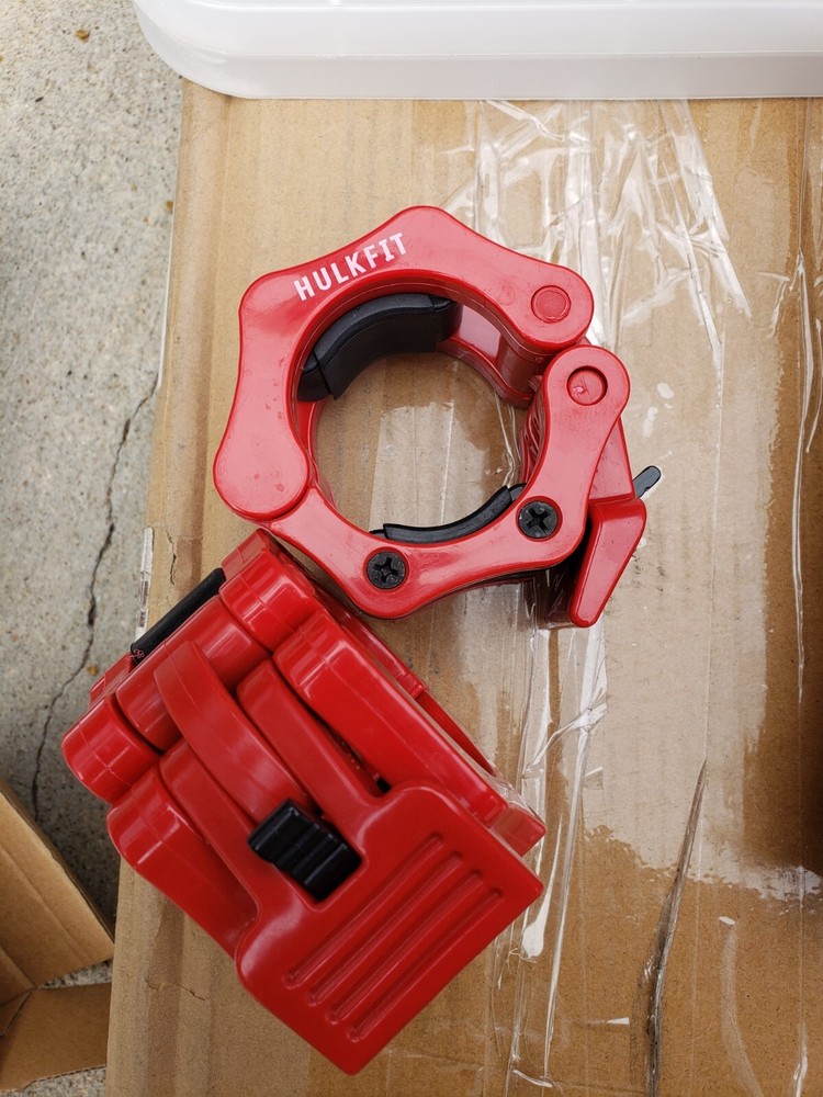 Hulkfit Clamp Collars RED 1 PAIR
