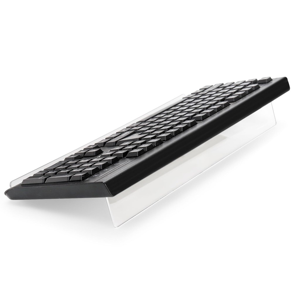2-Pack Acrylic Keyboard Stands Tilted Ergonomic Riser for Easy Typing