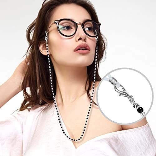 4-10 Pcs Eyeglass Chains for Women Eyeglasses String Holder Multi H-4pcs