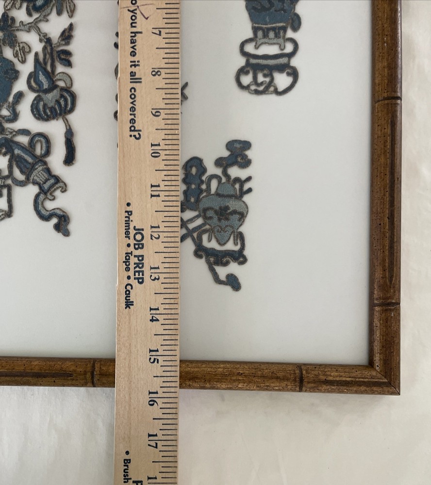 Chinese Medallions Textiles Framed