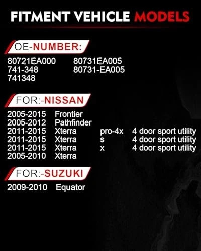 Front Left Driver Side Power Window Regulator with Motor for:-Nissan Frontier