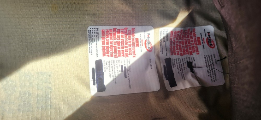 Point Blank KXPIIIA Tactical Body Armor Protector medium Black Adjustable