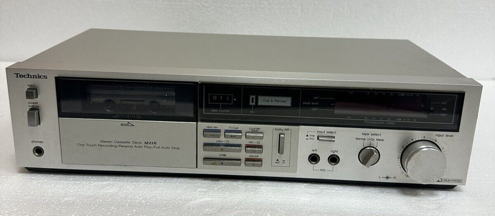 Technics RS-M216 Cassette Tape Deck Tested & Working!