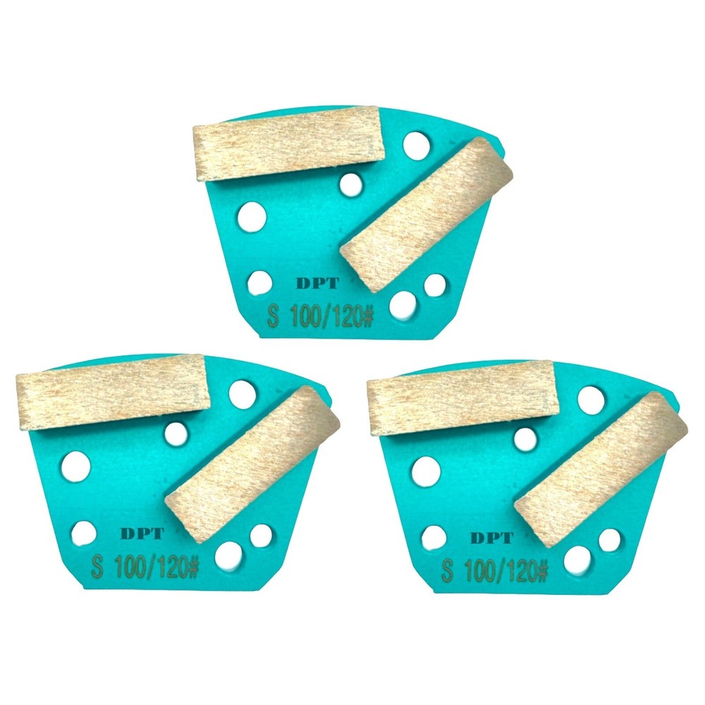 3 Pack Grinding Discs for Bolt-on Diamatic Sase CPS Concrete Grinders Soft Bond