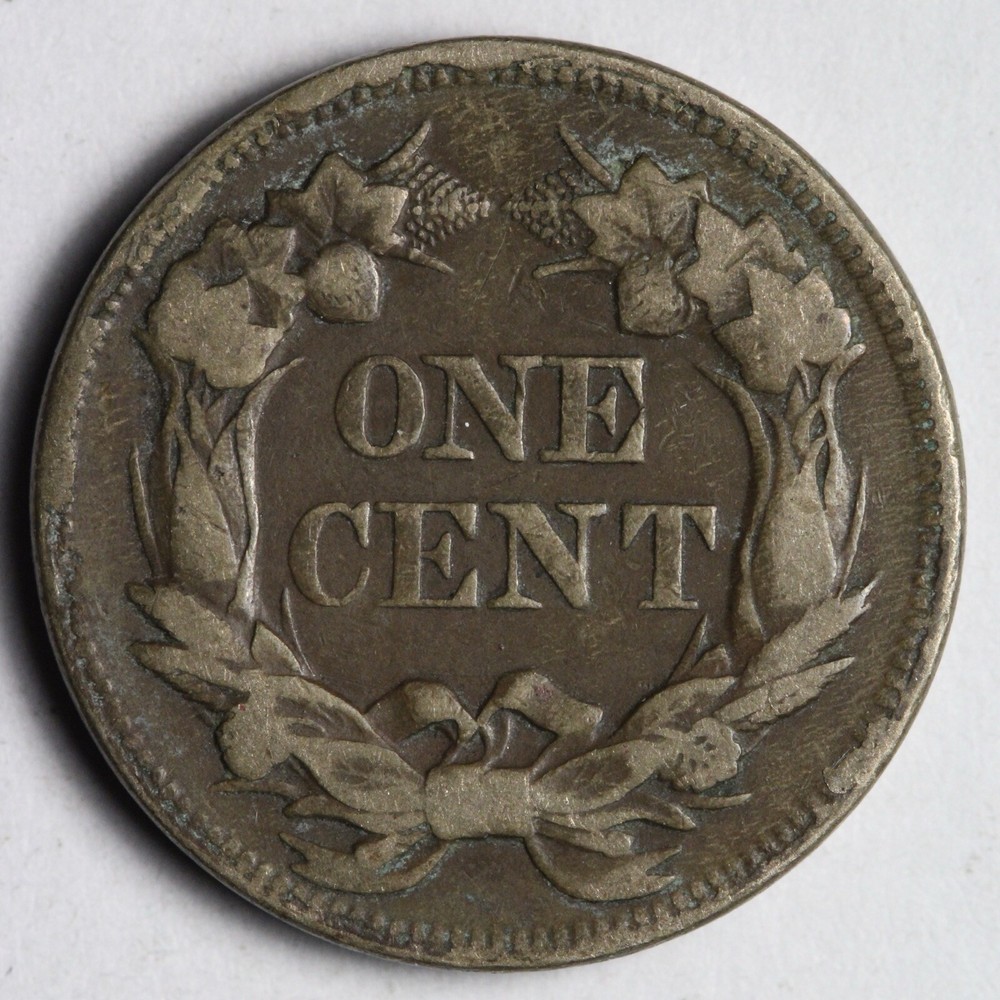 1857 Flying Eagle Cent Penny XF E130 RXEM