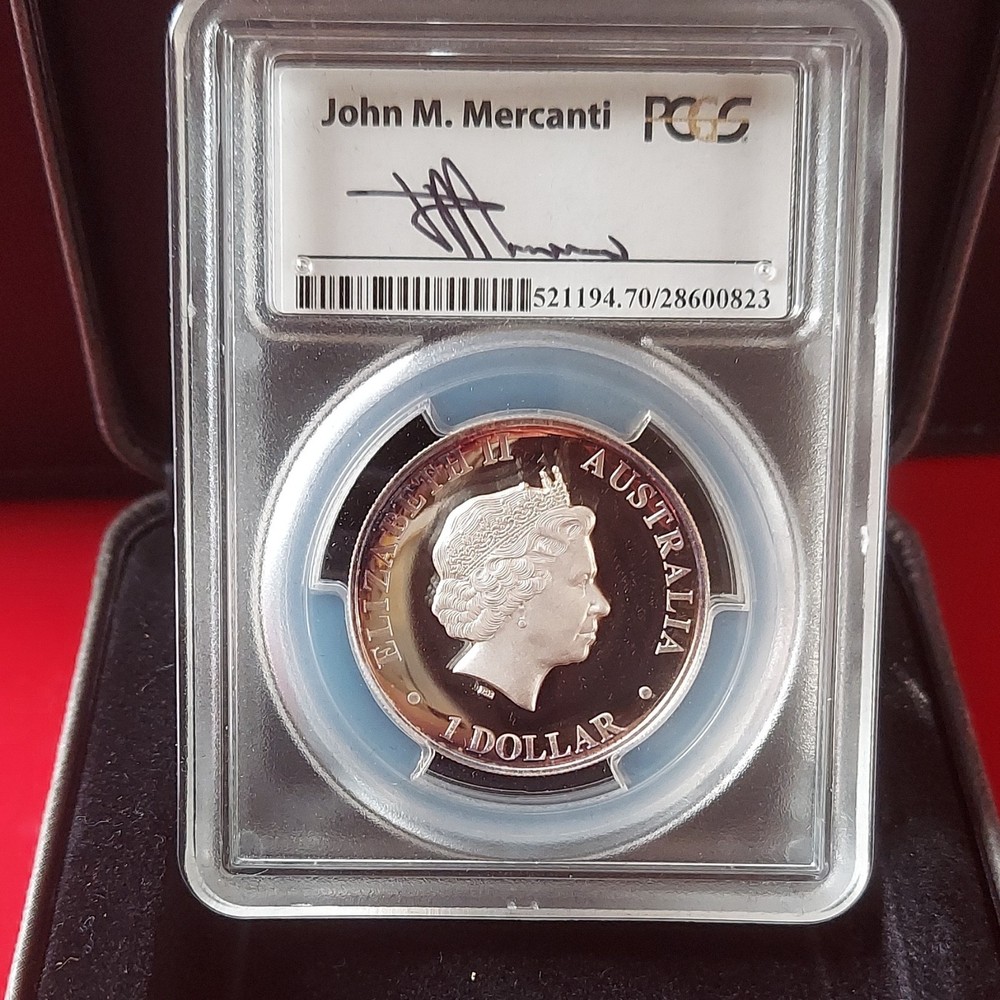 Australia 2014 $1 High Relief Wedge-tailed Eagle Silver PCGS PR70DCAM Perth Mint