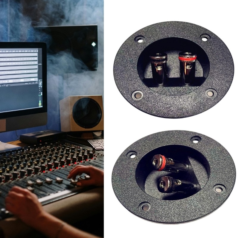 Speaker Junction Box Plastic Electronic Container Case Two-position Binding Post