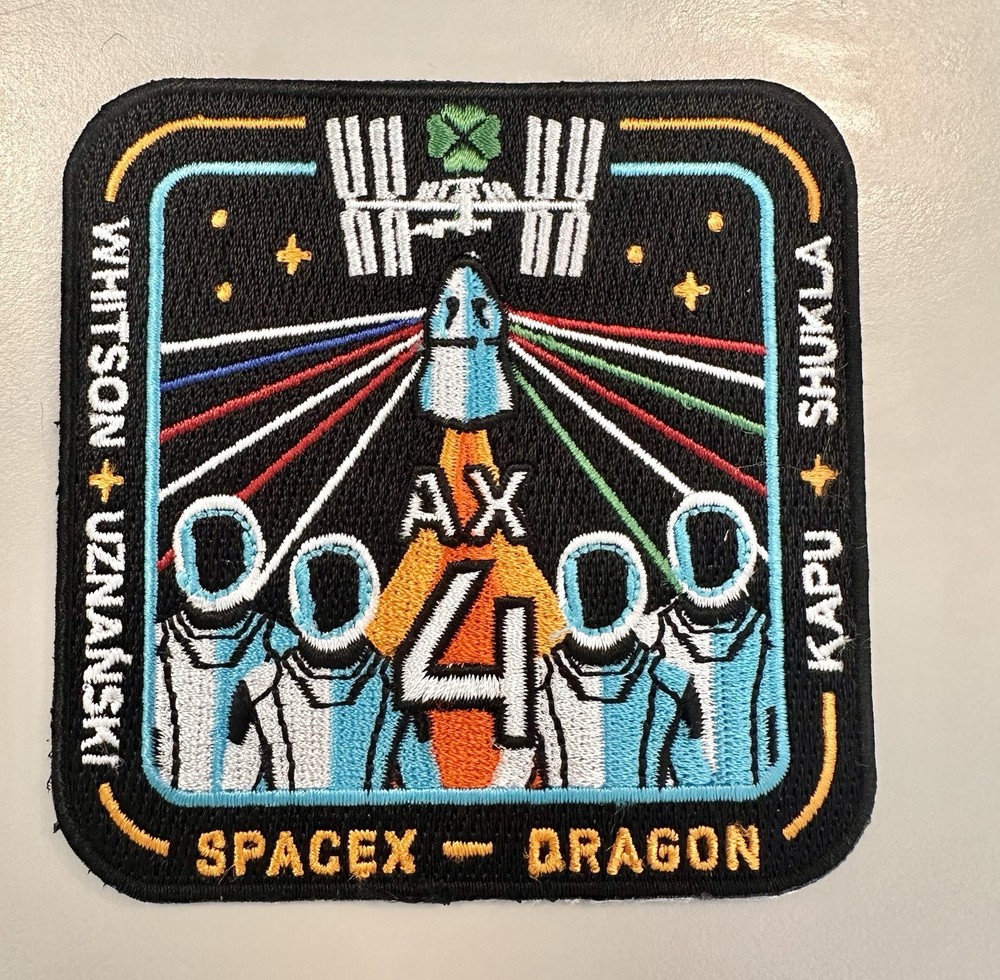 Space Axiom 4 ISS Mission Patch 3.5” Iron On