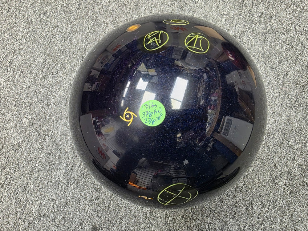 13 lbs USED Storm DARK CODE bowling ball