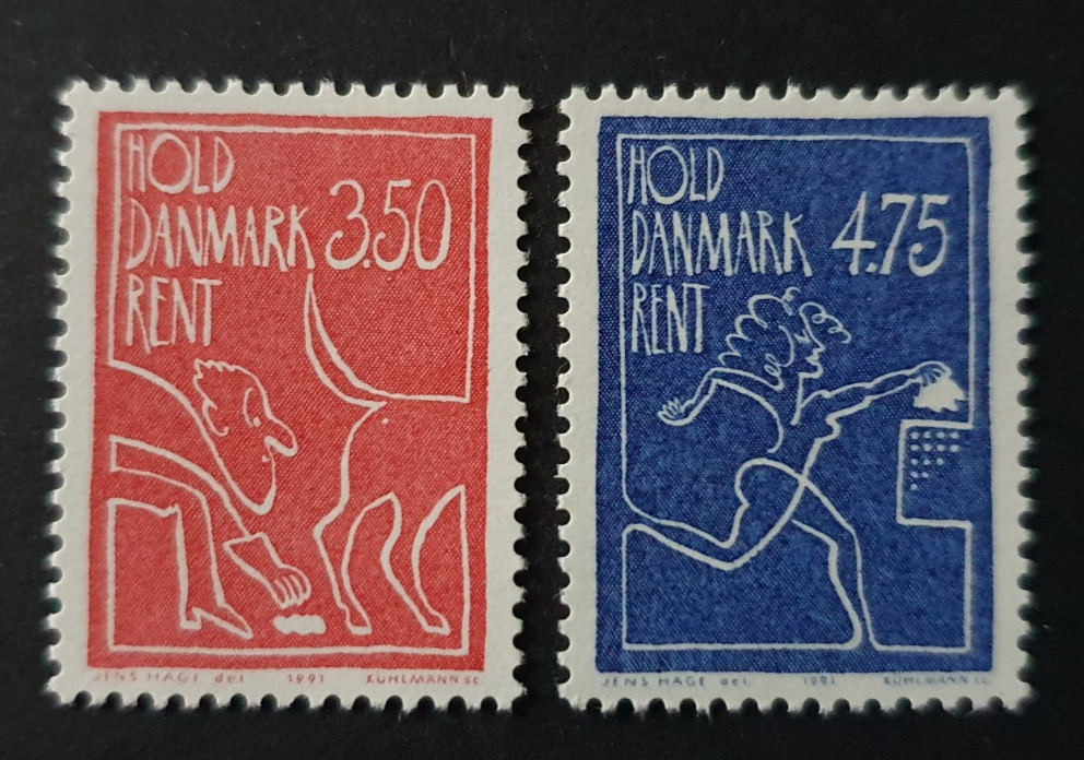 1991 DENMARK DANMARK ENVIRONMENT PROTECTION VF MNH