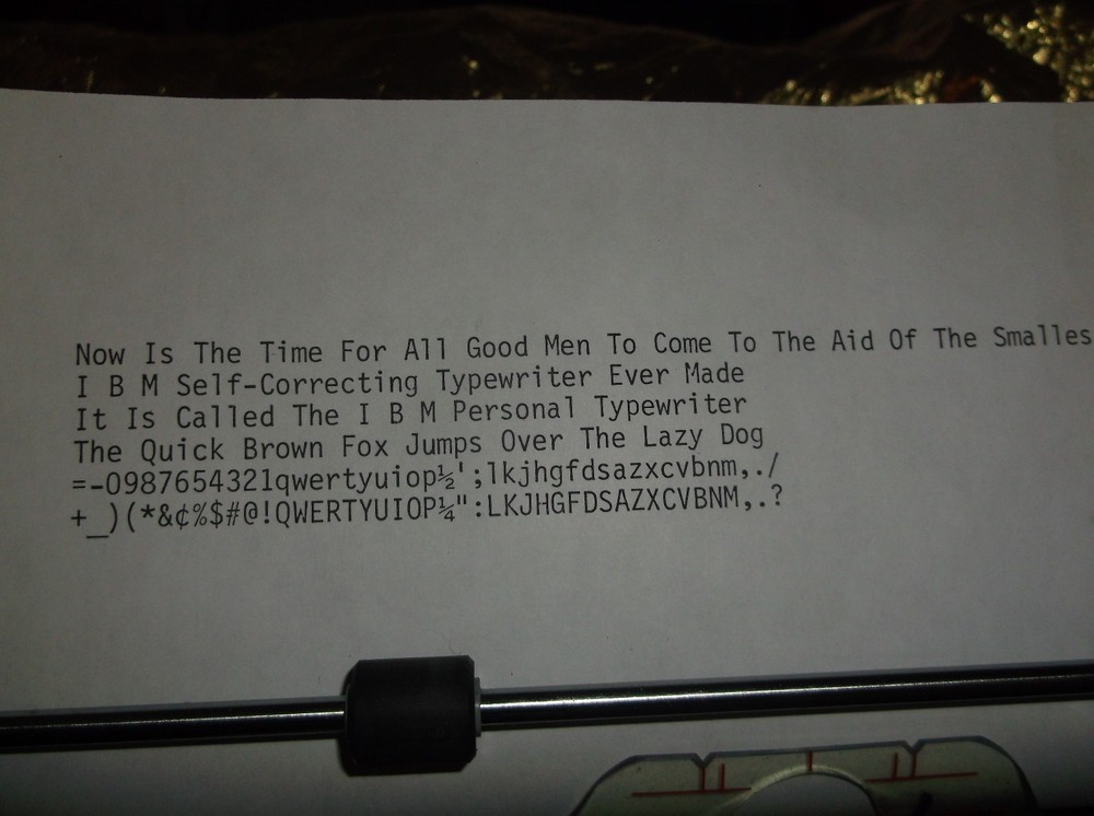IBM Personal Self-Correcting Typewriter Serviced And Tested All Functions Work