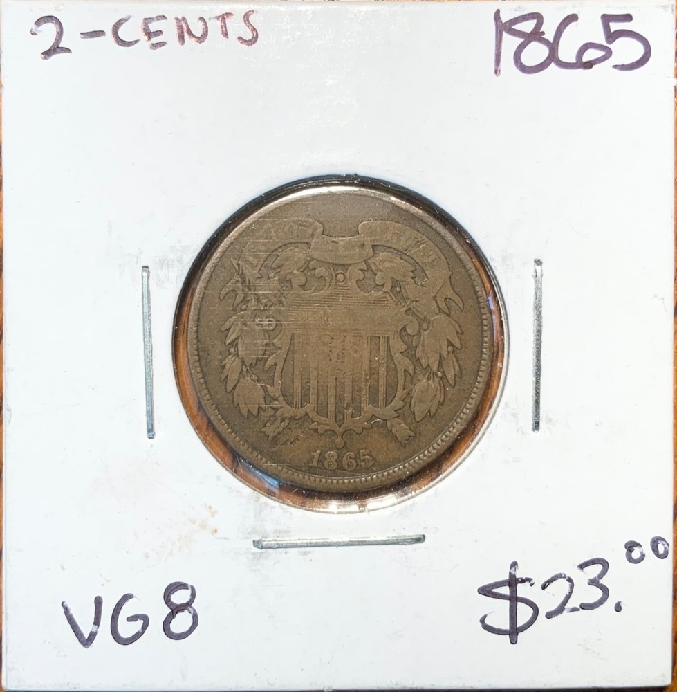 1865 United States 2 Cent