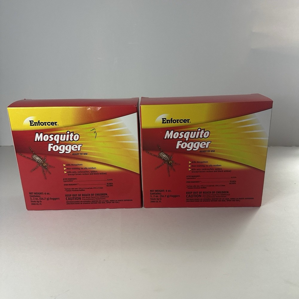 2 Enforcer Mosquito Fogger 2oz Ready to Use also for Roaches, Fleas  - 3 Pack