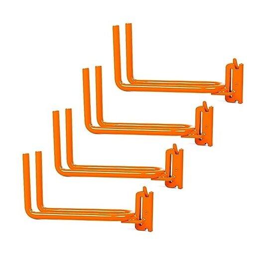 4-Pack E-Track Heavy Duty Shovel/Tool Hanger, E Track Hooks for Tools, 4 Pack