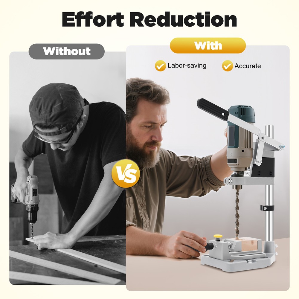 Universal Drill Press Stand Single Head Drill Stand Tool Bench Clamp Electric