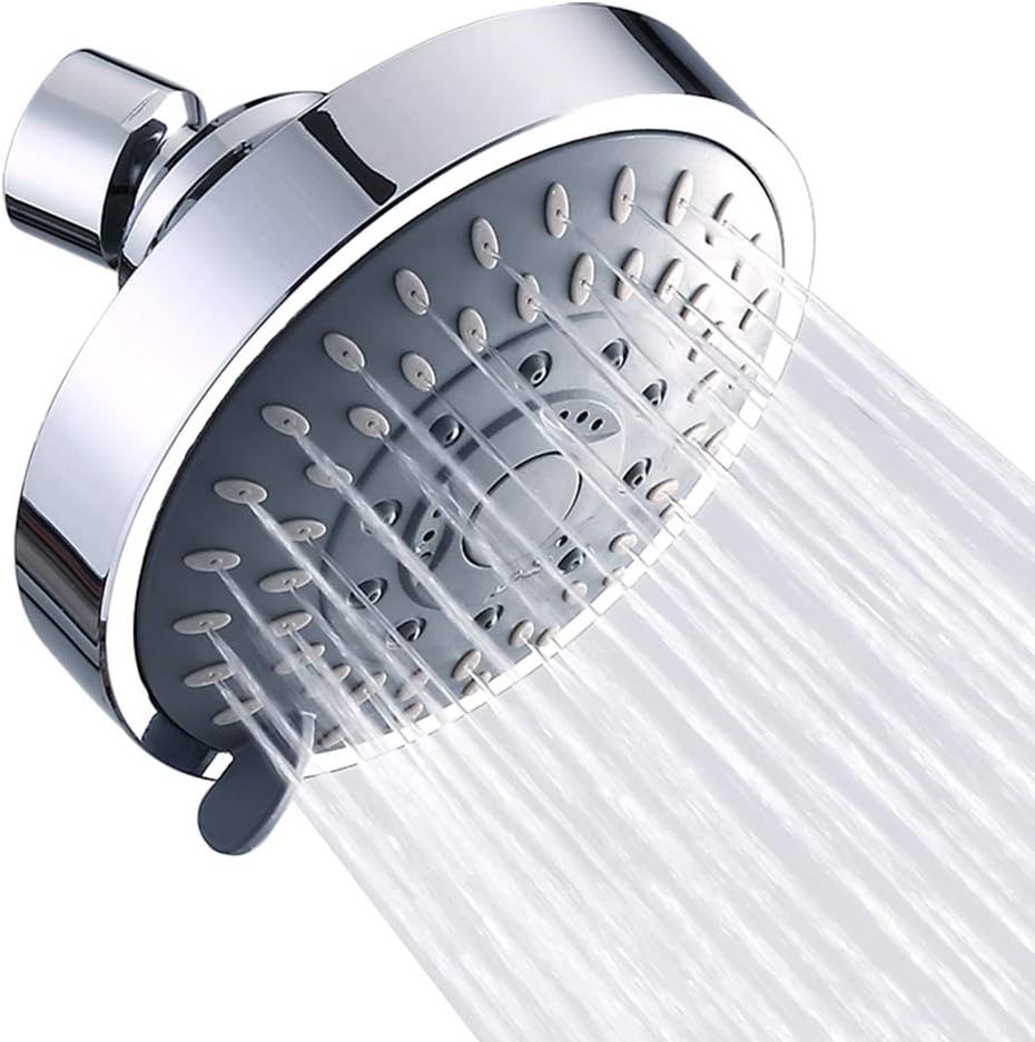 5-Function Adjustable Shower Head with High Pressure & Effortless Installation