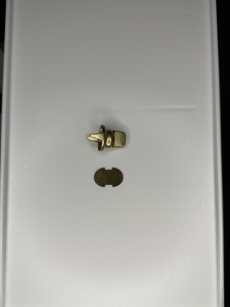 Coach Hardware Replacement, Brass Turnlock, Vintage, Two Piece Set
