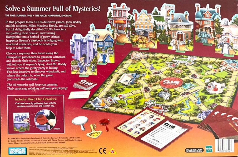 Clue Mysteries Decoding Detective Board Game Individual Replacement Parts