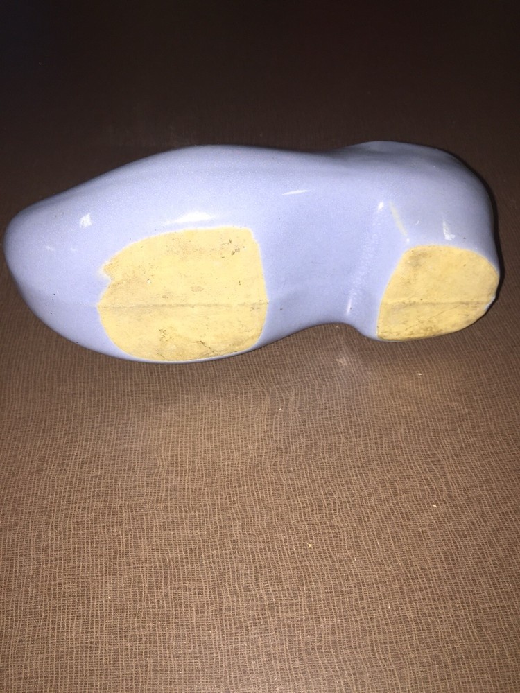 Blue Pottery Shoe Planter