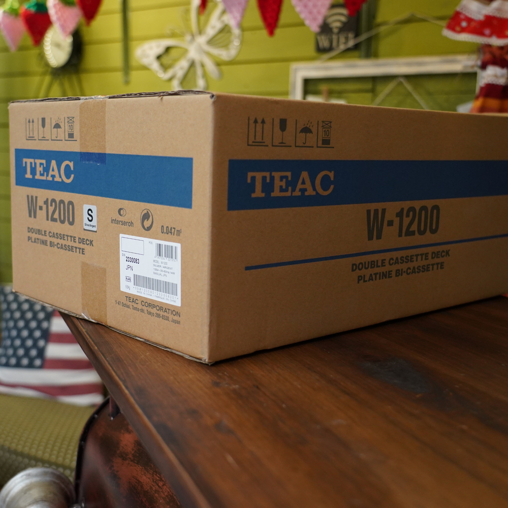 TEAC Double Cassette Deck W-1200 Silver Noise Reduction System