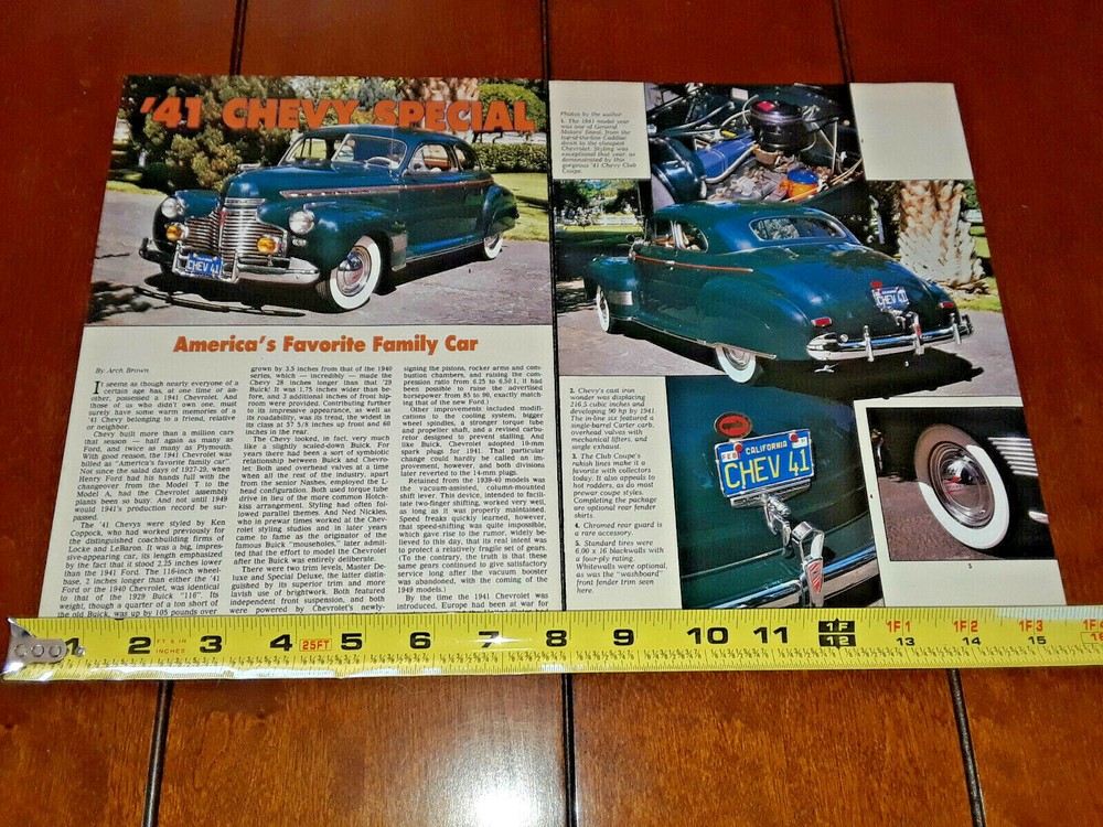 1941 CHEVROLET ORIGINAL 1992 ARTICLE
