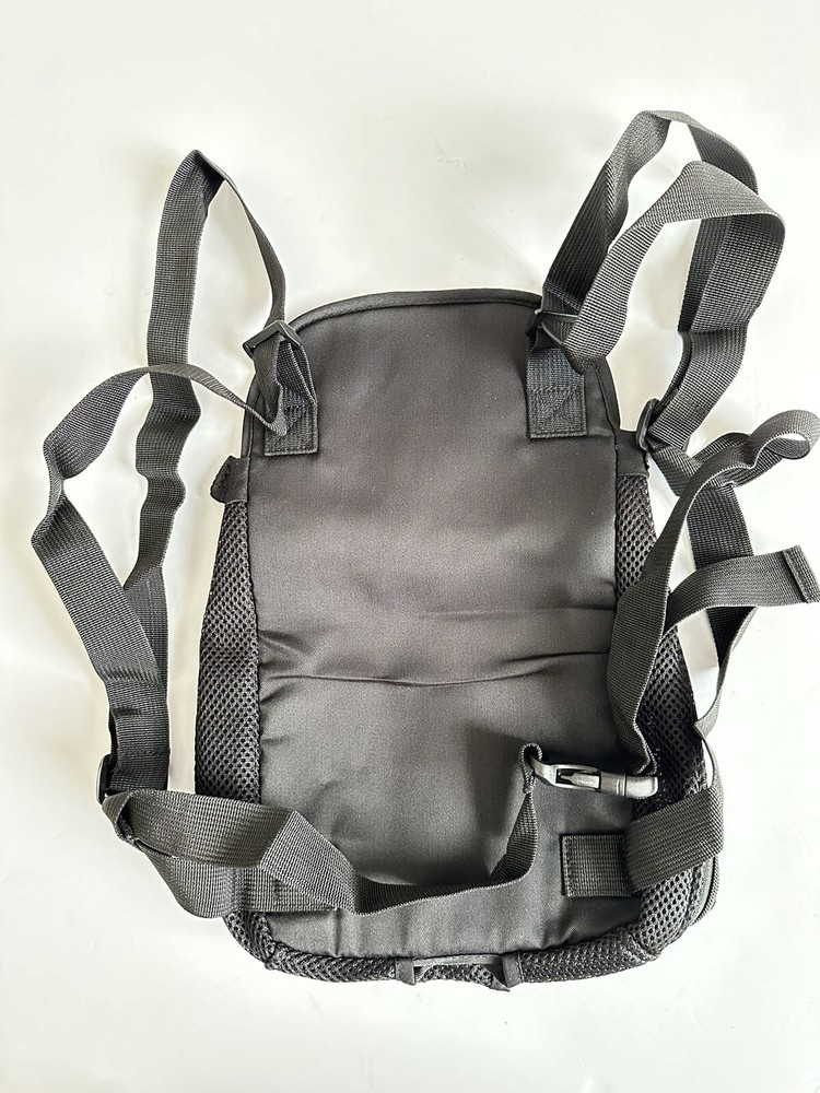 Wellver Pet Dog Front Carrier, Adjustable Shoulder Straps - Black - Medium