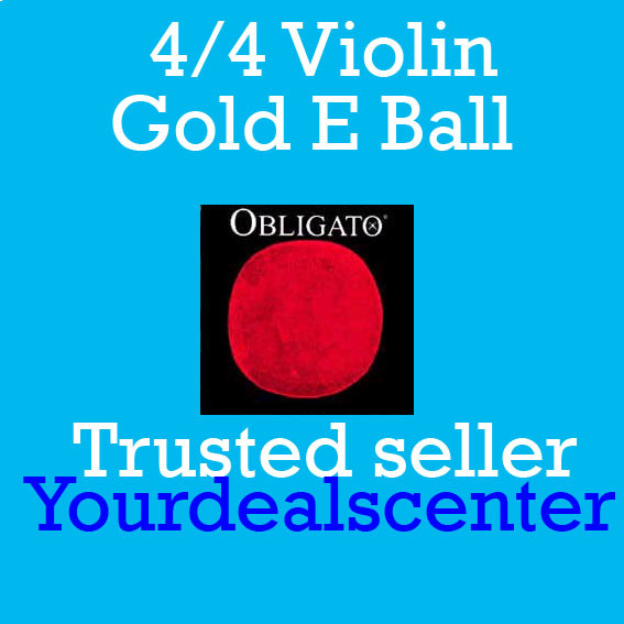 Pirastro Obligato Violin String Set 4/4 Gold Ball E