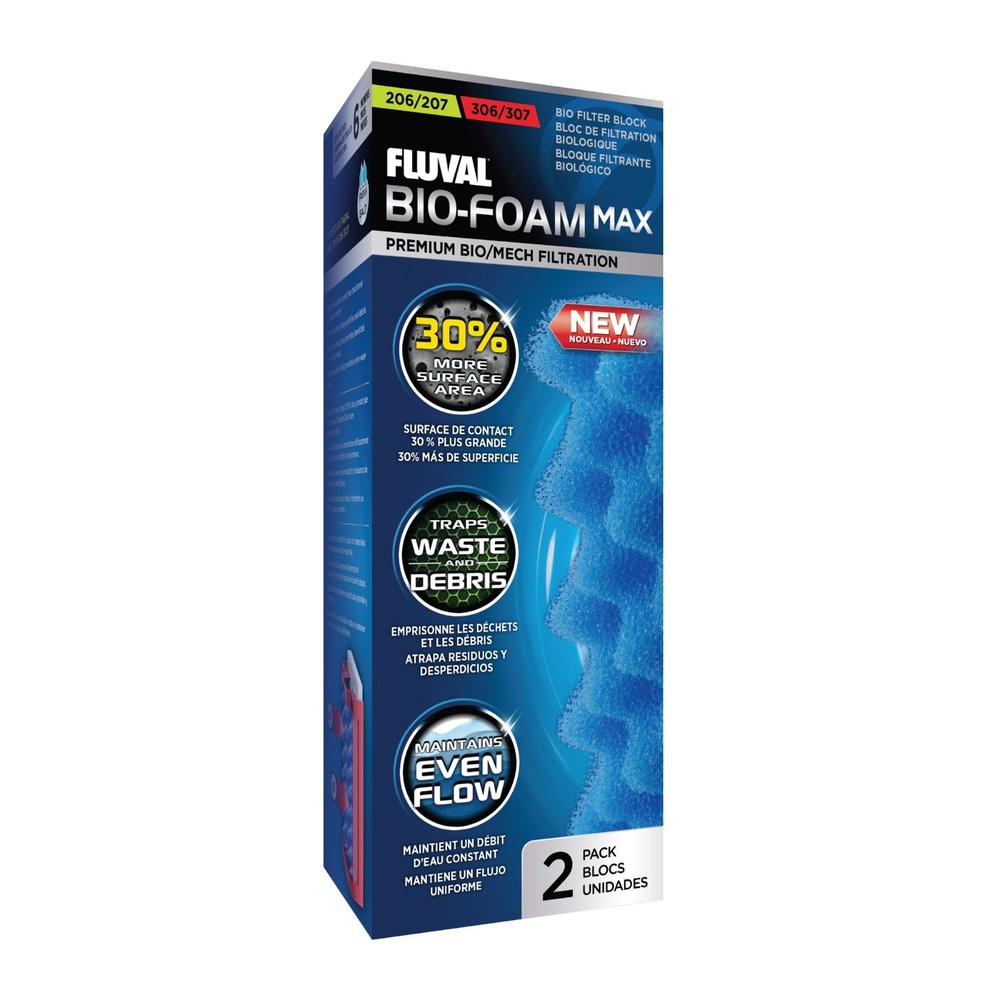 FLUVAL 207-307 AND 206-306 BIO-FOAM MAX - 2 PACK