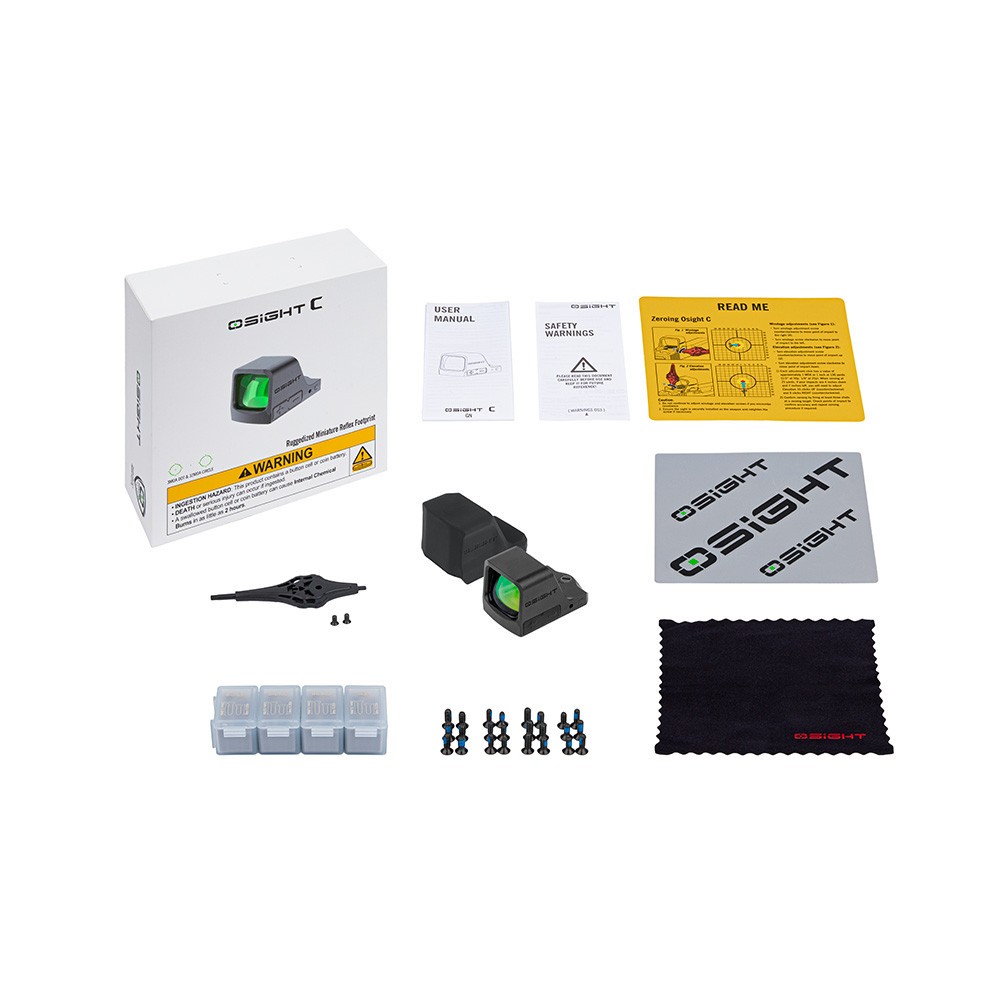 Olight Osight C Green Dot Open Reflex Optic w/Replaceable Side-Loading Battery