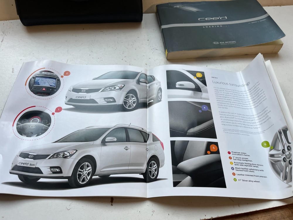 KIA CEED 2007-2012 HANDBOOK AND WALLET